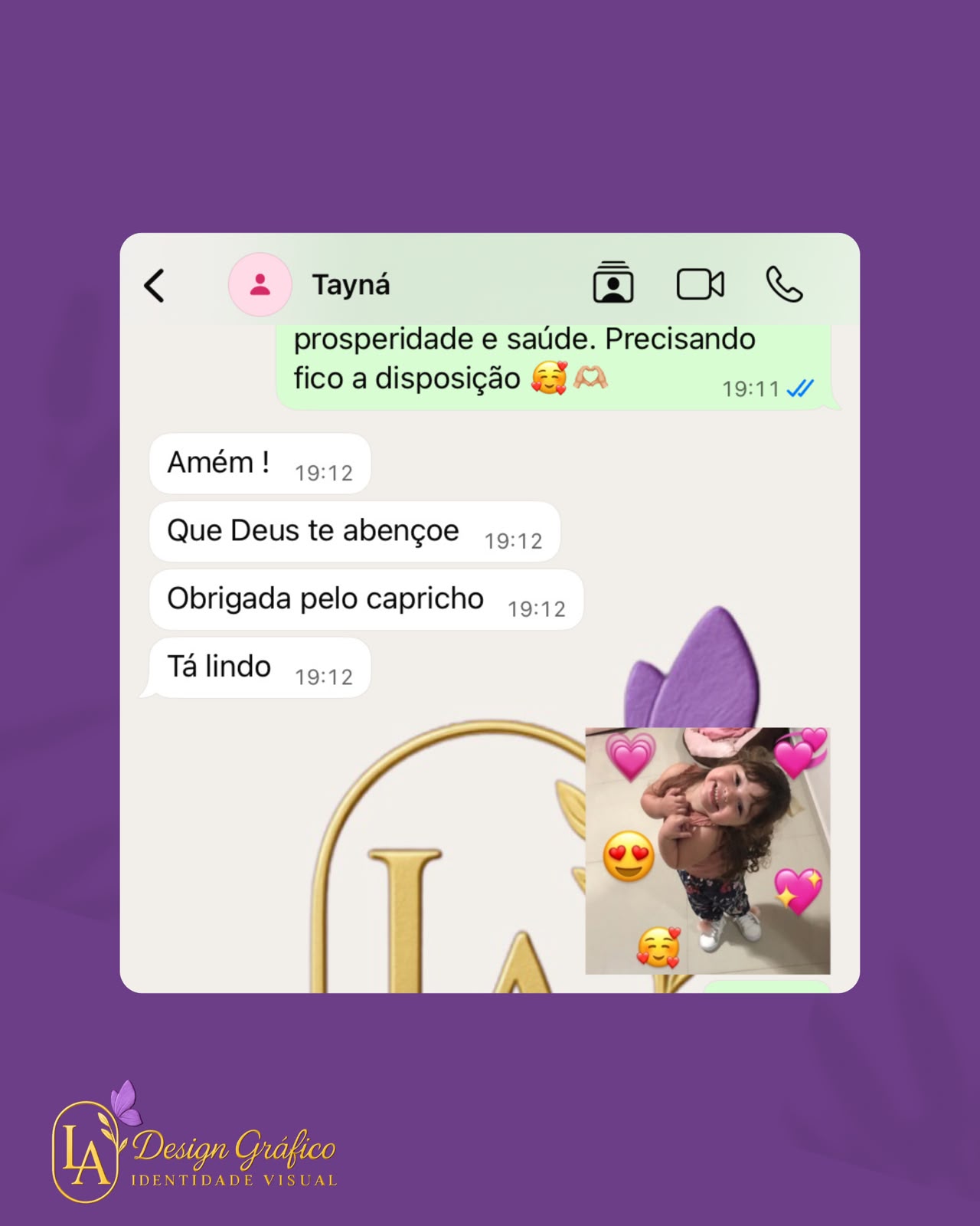 Depoimento de cliente 5 — La Design Gráfico