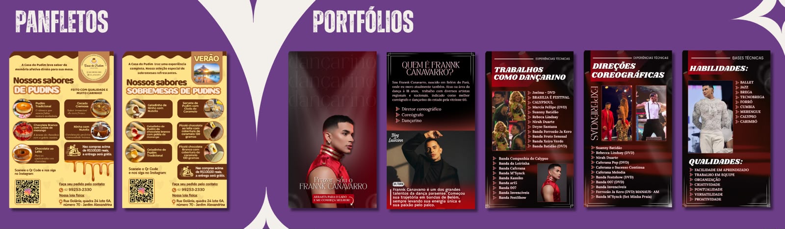 Panfletos e Portfólios — portfólio La Design Gráfico